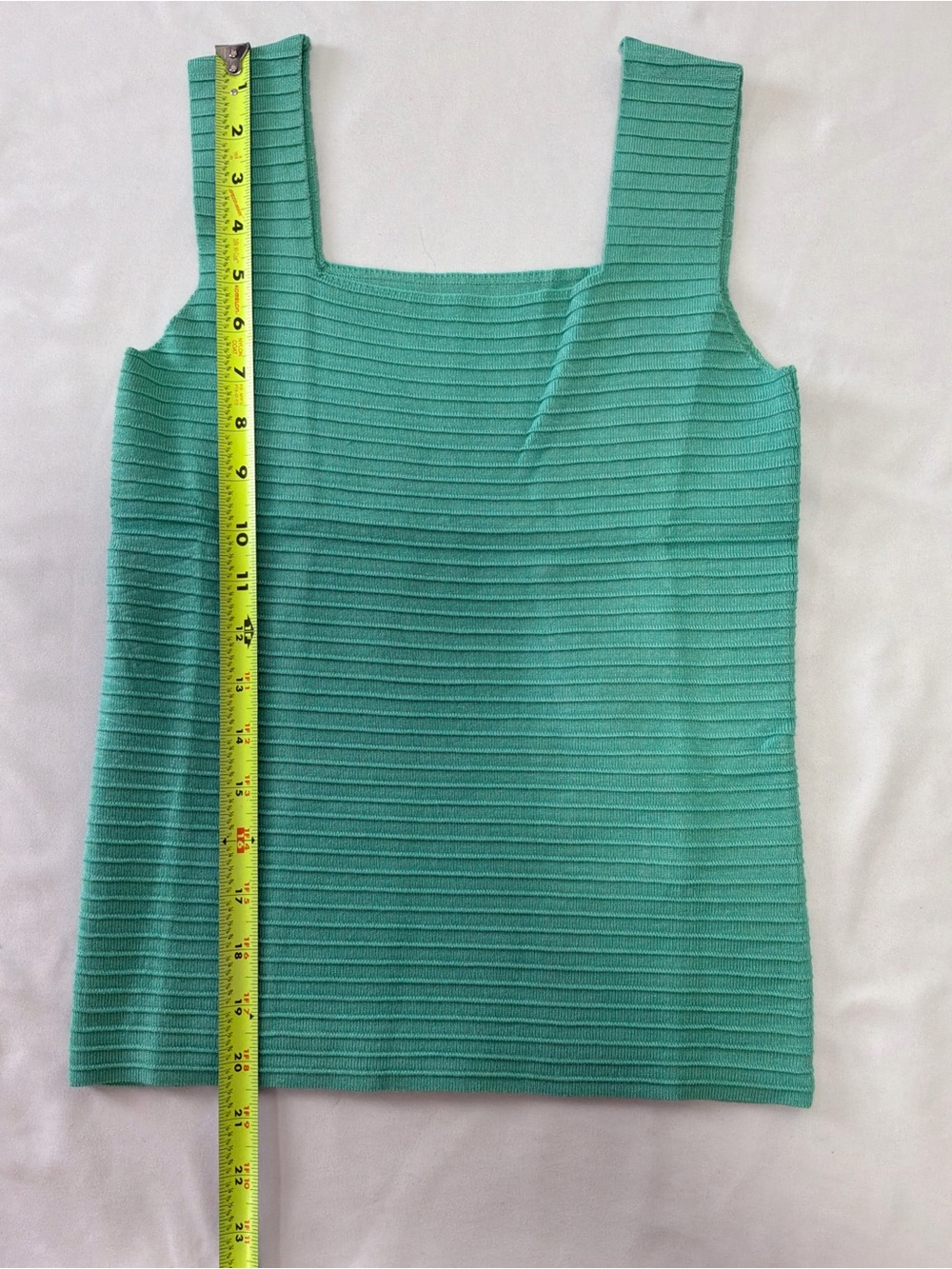 Imily Bela Ribbed Square-Neck Tank Top in Mint Green - Picture 4 of 8
